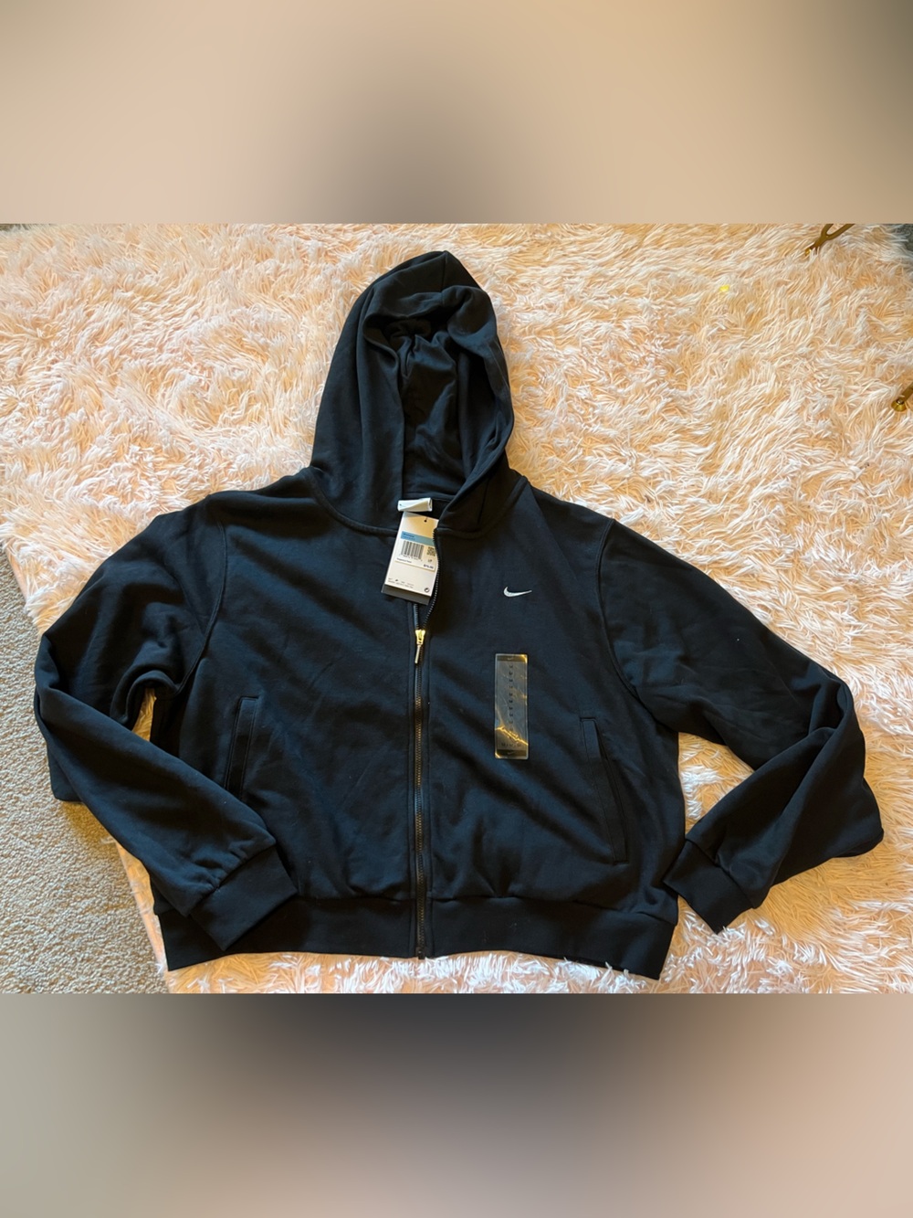 Nike Women's Black Full-Zip Hoodie Jacket Size Medium